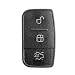 Produktbild Radierer 3 Tasten Notebook Fernbedienung Schlüsselcover Schwarz Ford Focus Fiesta Kuga Mondeo Ka Fusion S-Max C-Max chiavit Ersatzteile Schale Schlüssel Auto Logo Cover Membran Knöpfe