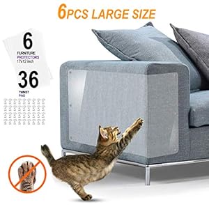 Protector Sofa Gatos – 6pack X-Large Protectores Muebles para Gatos – Pet Couch Protector (17in X 12in)