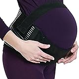Maternity Pregnancy Support Belt Pregnancy Abdomen Belly Back Bump Brace Strap Black