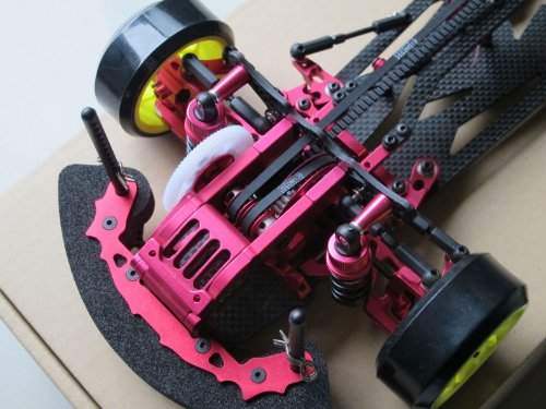 Rcmodelpart Alloy & Carbon Rc 1/10 4wd Drift Racing Car Frame Kit for 1:10 Sakura D3 Cs