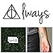 Tattify Deathly Hallows Temporary Tattoo - After All This time (Set of 2)