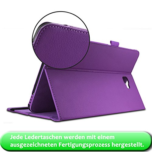 Samsung Galaxy Tab A 10.1 keyboard Tastatur Hülle, Infiland Bluetooth Tastatur Ultradünn leicht SmartShell Ständer Schutzhülle mit magnetisch abnehmbar drahtloser Bluetooth Tastatur für Samsung Galaxy Tab A 10.1 Zoll Wi-Fi/ LTE (2016) SM-T580N/SM-T585N Tablet-PC(QWERTZ Tastatur,Lila) - 7