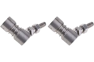Almencla 2 Pièces Joint à Rotule D'accélérateur pour Bateau, 1/4 Po, 6 Mm, Tige De Connexion, Embout De Tringlerie, Acier Inoxydable 304