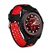 Produktbild Ocamo Smart Multifunction Sphärische Monitor Fitness Tracker Armband Armbanduhr Schritt, mit Armband schwarz/rot