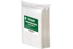O2frepak 100 Count 15X25cm Textured Vacuum Sealer Bags for Food,BPA Free and Heavy Duty Embossed Vacuum Seal Food Sealer Bags,Great for Sous Vide Vaccume Sealer PreCut Bag
