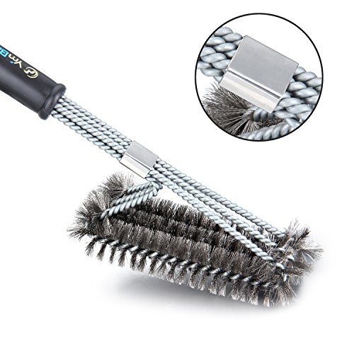 MF Tech 3 in 1 Grillbürste – 18“ Edelstahl Grillbürsten Grill und BBQ Reinigungswerkzeuge Zubehör – Outdoorchef - 3