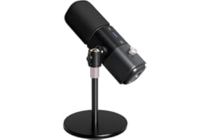 NearStream AM15X Dynamic USB/XLR Microphone, Broadcast Mic for Streaming, Gaming, and Remote Work, Powerful Noise Reduction and Warm Studio Sound with Mute, Gain, and Headphone Jack, Black
