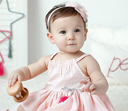 Niedlich Blumen Baby Mädchen Kids Haarband /Stirnband CIDBEST® Newborn Haarband Fotografie Haarband Nette Design weich und bequem Baby Stirnband Kopfband Blume Haarschmuck Neugeborenen Geschenk Kopfschmuck Kopf Blume Stirnband - 2