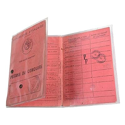 Exacompta 5394E Paquet de 10 Etuis 3 volets pour ancien permis de conduire format en polypro 8,8 x 12,5 cm Cristal