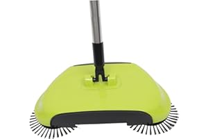 Garneck Multi-function Floor Sweeper Hand Sweeper and Pan Rotating Cleaning Mop for Home Push Broom Dustpan and Trash Bin for Household Cleaning
