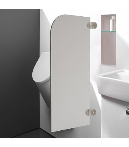 Urinal Trennwand 90x40 Cm - Sichtschutz Für öffentliche Toiletten, Wandmontiert, Aus Faserplatte, Einfach Zu Installieren