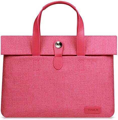 Universal Notebook Case hand sleeve stylish briefcase simple business handbag ,15.6 inches,rose bengal