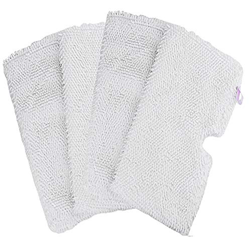 BEELY 4 Pack Steam Cleaner Mop Replacement Pads Pocket Cleaning Pads Covers for Shark Steam Mop S2901,S2902,S3501,S3550,S3601,S3801,S3901,S4601,S4701(12.5inX7in) (style M1)