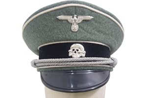 ONLY ARMY LTD Only Army Field Grey German Officers Peak Cap with Badges