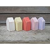 Set Shabby Chic Holzhäuser 5 Mini Holzhäuser.