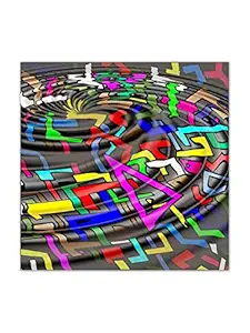 999Store Wooden Stretched Framed paintings for living room large painting abstract Wall Painting home d cor Abstract in The Form of Space frames canvas modern stylish hanging ( Canvas 18X18 Inches Strectched Canvas) FLPSZ14410062016007