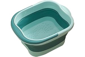 SHENRONGTONG Pediluvio con funzione di massaggio, Pediluvio pieghevole, Bacinella pieghevole per pediluvio Secchio per massaggio ai piedi pieghevole portatile Piede spa pieghevole pieghevole