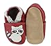 HOBEA-Germany Unisex Babies' Krabbelschuhe Waschbär Baby Shoes & Slippers Red Size: 8.5/9 UK Child