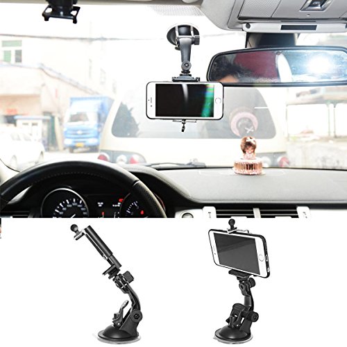 Fantaseal® Action Kamera Saugnapf Halterung für GoPro Saugnapfhalterung GoPro Auto Tri-Cup Saugnapf Halter Actionkamera Saugnapf Befestigung GoPro Suction Mount GoPro Windschutzscheibe Saugnapf Halterung GoPro Glas Halterung für GoPro Hero5 / Hero5 Session / Hero4 Session / Hero4 / 3+ / 3 + SJCAM Garmin Virb Xiaomi Yi DBPOWER Qumox Vic Tsing + GoPro ähnliche Actioncam - 2
