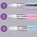 TENI® 5Pcs GEL Nail Art Carving Pen Brushes Silicone Head Acrylic Handle Salon Tool Set