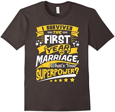 First Anniversary Gift 1st One Year Wedding Marriage T-Shirt
