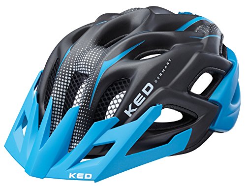 KED Status Helmet Junior Blue Black Matt 2017 mountainbike helm downhill