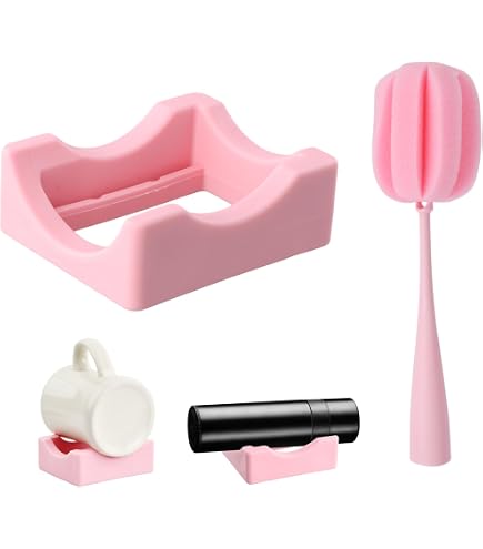 Support De Tasse En Silicone Avec Raclette - Pour Personnalisation De Verres, Décoration DIY - Inclinaison Réglable
