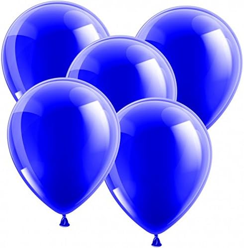 500 Latex Balloons Ø 30 cm Metallic Blue