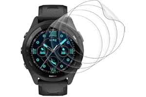 WINLAZY 4 Stück Folie für Garmin Forerunner 265 Schutzfolie, Displayschutzfolie für Garmin Forerunner 265, Kratzfest, Weich TPU Folie Nicht Glas, Sensitive Touch Schutzglas, Keine Blasen, 0.15mm Ultra-Klar