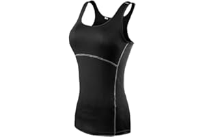 LAOZANA Femmes Sports Yoga Fitness T-Shirt De Compression Débardeur Haut sans Manches Tops