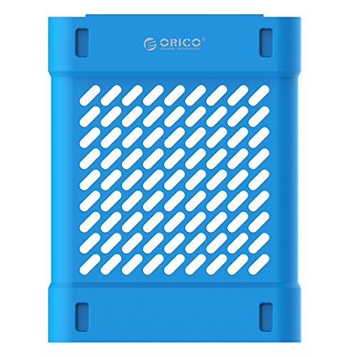 ORICO - 2,5 Zoll Silikon Festplattentasche Schutztasche Schutzhülle für Externe Tragbare Festplatten, HDD/SSD Schutzbox für Western Digital WD Seagate Toshiba Samsung Intenso (Blau)