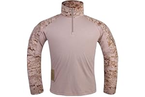 EMERSONGEAR Men's Tactical Shirt, Gen3 Airsoft Combat Army Paintball Quick-Drying Long Sleeve BDU T-Shirt Top