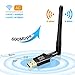 Produktbild SoataSoa USB Wifi Adapter AC Dualband wireless Adapter (2.4G/300Mbps+5.8G/867Mbps), USB Wifi Dongle 802.11 ac/n/g/b/a Wireless Standards, Kleine WiFi-Empfänger für Desktop/PC/Laptop/Notebook. (600M Wlan-Adapter)
