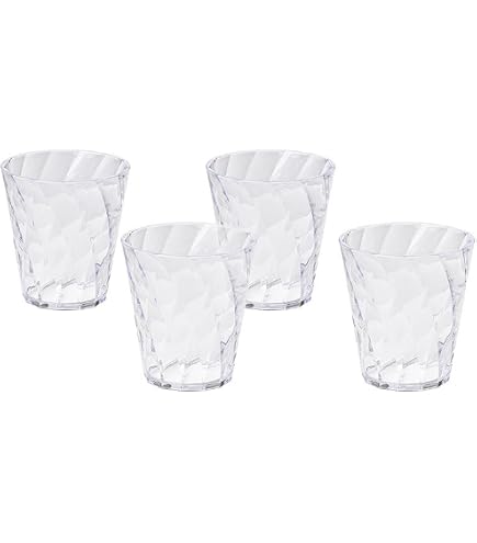 AstraLoom Set 4 Bicchieri In Plastica Riutilizzabili 300 Ml - Infrangibili, Lavabili In Lavastoviglie, Per Acqua, Cocktail, Whisky, Picnic E Cene - 2