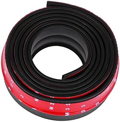 Notens Universal Rubber Front Bumper Protective Lip Spoiler Rubber Protection Body Trim 2.5 m / 8.2 ft