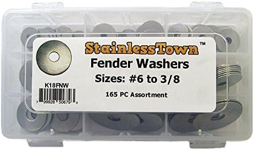 Stainless Steel Fender Washer Assortment Kit K18FNW by Stainless Town