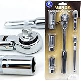 Antrieb: 3/8 Zoll (10 mm) Zündkerzen Schlüssel PKW Motorrad 16-18-21 mm Ratsche Kerzenschlüßel SN3633
