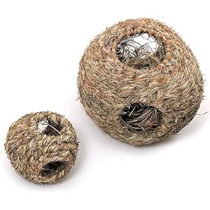 Karlie Grasnest mit 4 Löchern, Haus, Höhle, Schlafplatz, Nest für Kleintiere