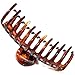 Mytoptrendz® Tortoiseshell Extra Large Long Curved Teeth Strong Plastic Hair Claw Hair Clip Clamp Grip Hair Accessory