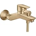 Hansgrohe 71740140 Talis E Single Lever Bath Mixer Tap Surface-Mounted Brushed Bronze, Wanne