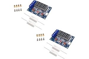 ZkeeShop 2Pcs ZB2L3 Battery Capacity Meter Discharge Tester Analyzer 1.2V-12V Battery Tester