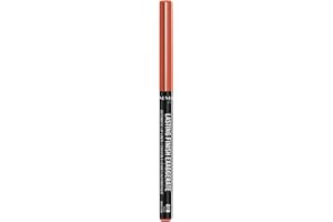 Rimmel London Matita Labbra Automatica Exaggerate, Lunga Durata, Tratto Preciso e Colore Intenso, 018 Rose Addiction