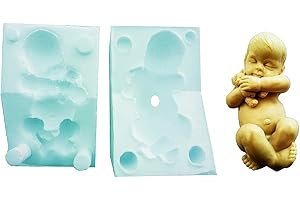 LOVELEGIS Moule en Silicone pour bébé - Nouveau-né - Ours en Peluche - Peluche - Nounours - Savon - résine - plâtre - idée Cadeau de Noël et d'anniversaire - moules en Silicone - Moule Artisanal