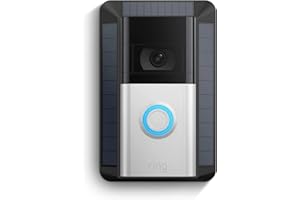 Cargador solar de Ring (2.ª generación) para videotimbres con batería Ring Video Doorbell 3, Ring Video Doorbell 3 Plus, Ring Video Doorbell 4, Battery Video Doorbell Plus y Battery Video Doorbell Pro