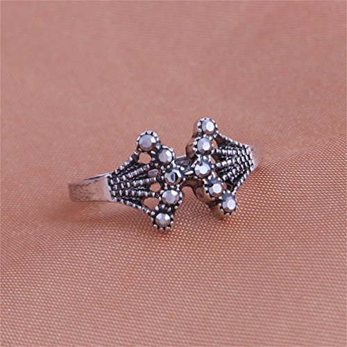 Hsooor 13Pcs Vintage Ring Finger Schmuck Ringen Schmuck Boho Punk Ringe Silber - 7