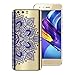 Produktbild Yokata Huawei Honor 9 Hülle Transparent Weiche Silikon Handyhülle Schutzhülle TPU Handy Tasche Schale Etui Weich Silicone Bumper Ultra Dünn Slim Schlank Durchsichtig Handytasche Premium Kratzfest Clear Backcover Schutz für Huawei Honor 9 Case Cover - Blaue Mandala