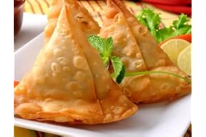 DNAAZ Indian Punjabi Crispy Samosa Vegetarian Half Cooked Samosa 100% Fresh Home Made Snacks x 5 Pcs For Friend & Family For All Occasions Tasty And Twisty Treat Sold By Kidzbuzz