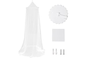 TAFACE Zanzariera Con Ganci, Letto Singolo e Matrimoniale, Zanzariera a Maglia Fine e Baldacchino Familiare Da Viaggio