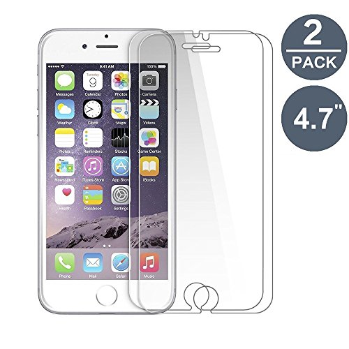 iPhone7 6s 6 Panzerglasfolie,[2-Stück] Trusda 0,3mm Dünn, 9H Härtegrad,2.5D Abgerundete Kanten Kratzfest Hohe Transparenz Fingerabdruck frei Blasenfrei,3D Touch kompatibel,iPhone Displayschutzfolie