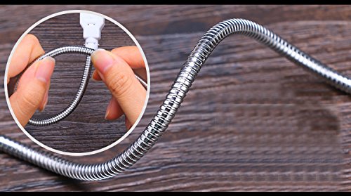 Ciaoed Mini USB LED Kreativ Cool Uhr Lüfter Einstellbare Flexible Schwanenhals Zeitanzeige Kühlventilator für PC Laptop - 7